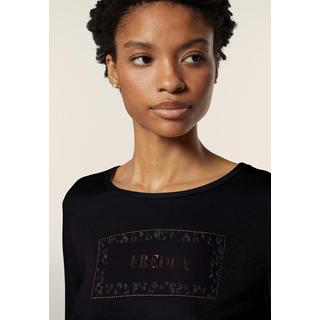 FREDDY Langarm T-Shirt mit Animal Print  