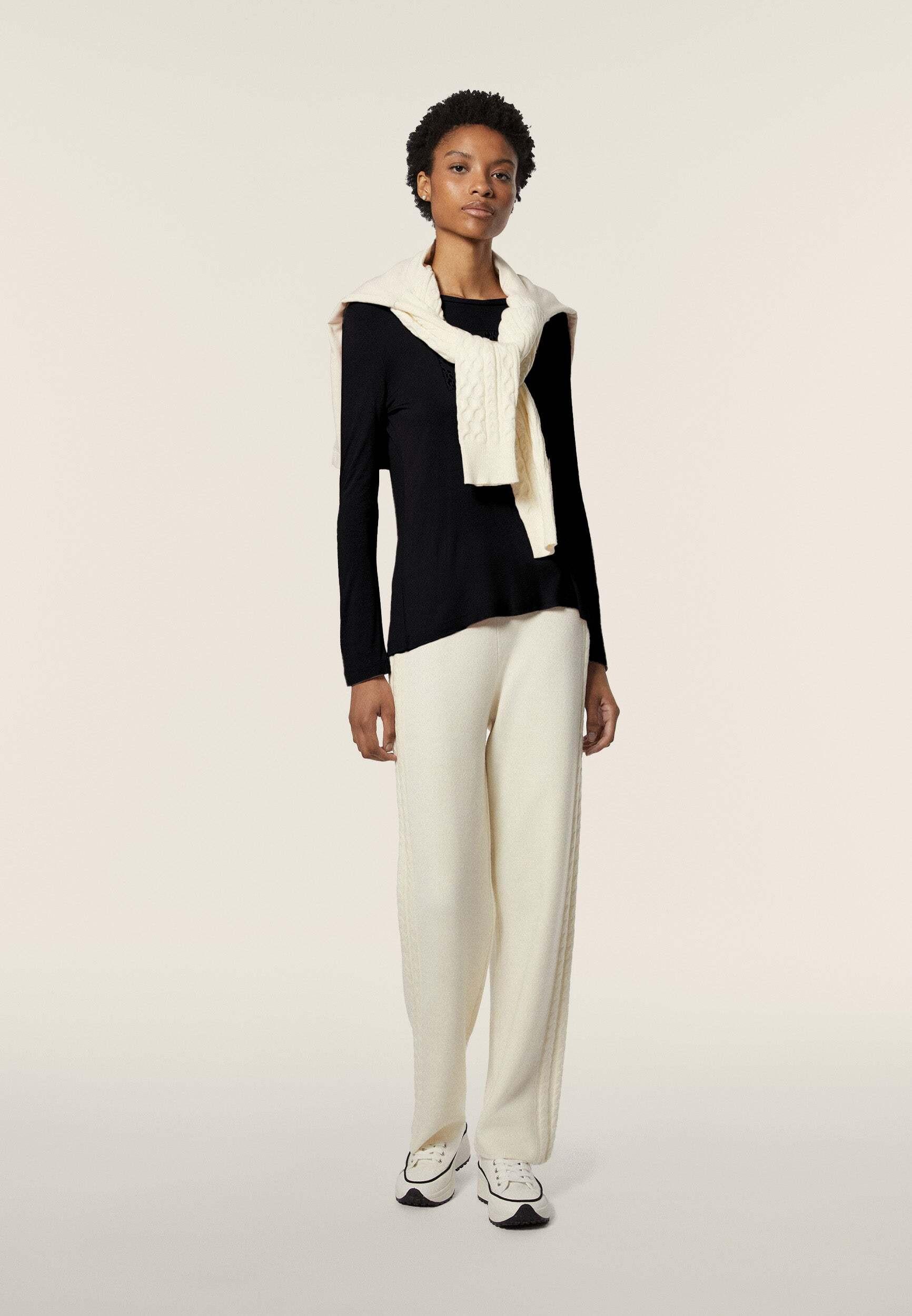 FREDDY Langarm T-Shirt mit Animal Print  