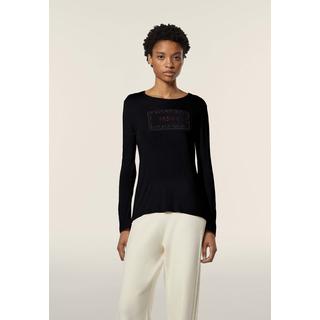 FREDDY Langarm T-Shirt mit Animal Print  