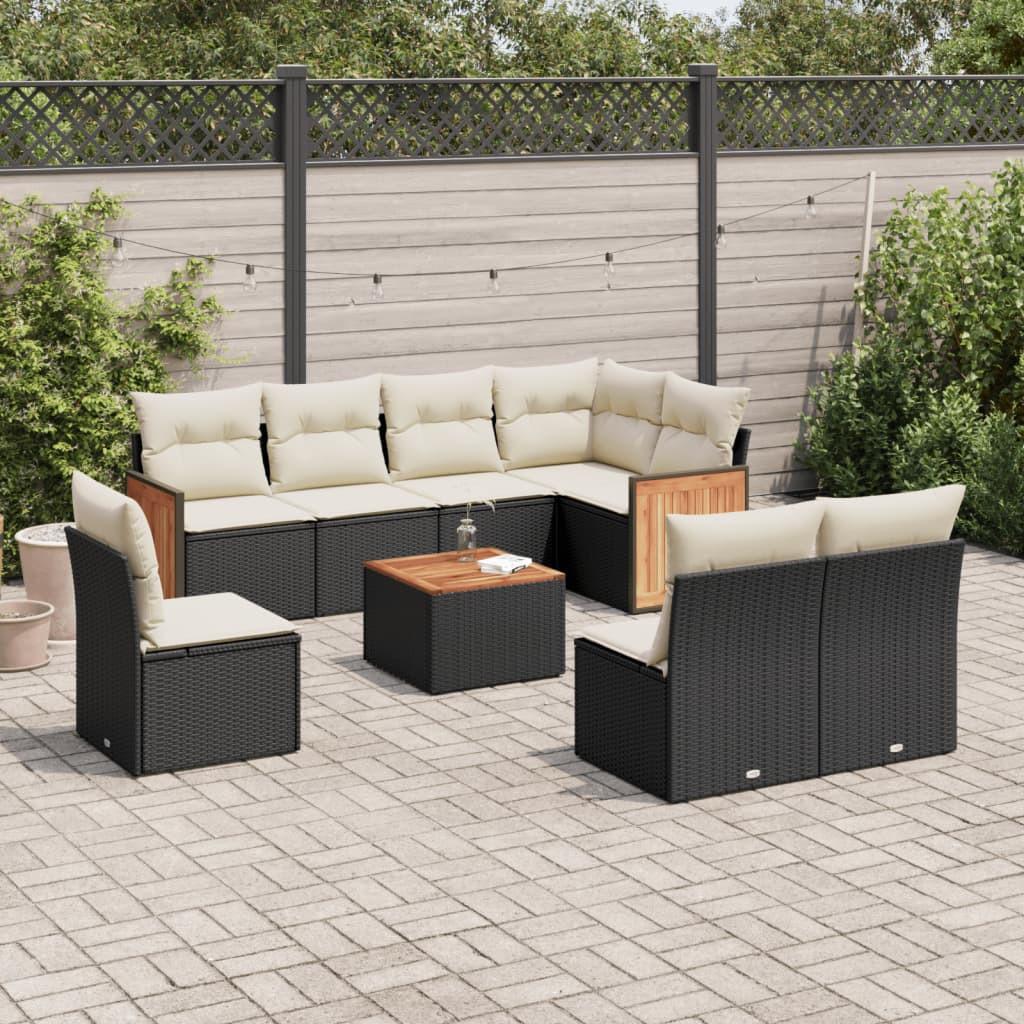 VidaXL set divano da giardino Polirattan  