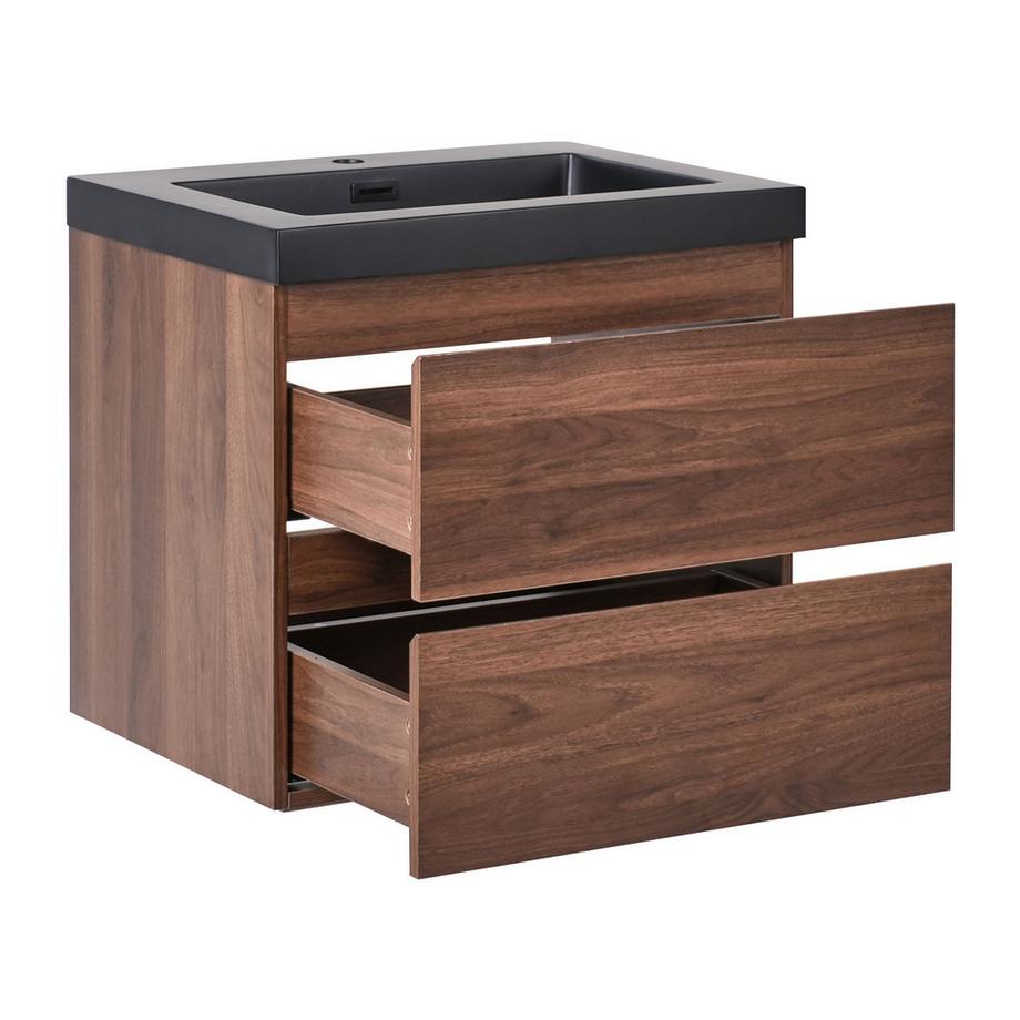 Beliani Mobiletto con lavabo en Fibra a media densità (MDF) Moderno CARDIEL  