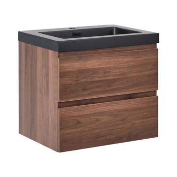 Wandmontierter Waschtischunterschrank mit Waschbecken aus MDF-Platte Modern CARDIEL