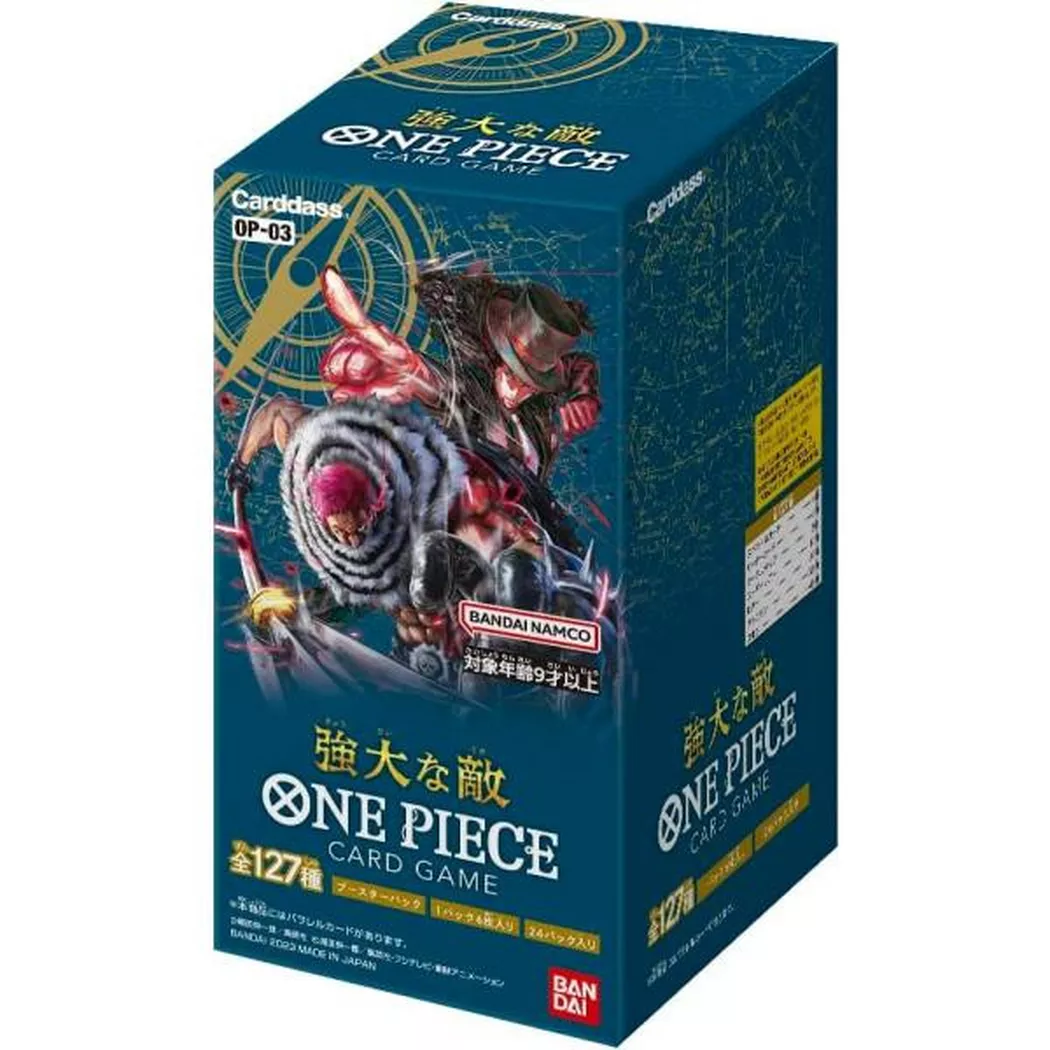 Bandai - Mighty Enemy Booster Box OP-03 One Piece Card Game JP, Multicolor