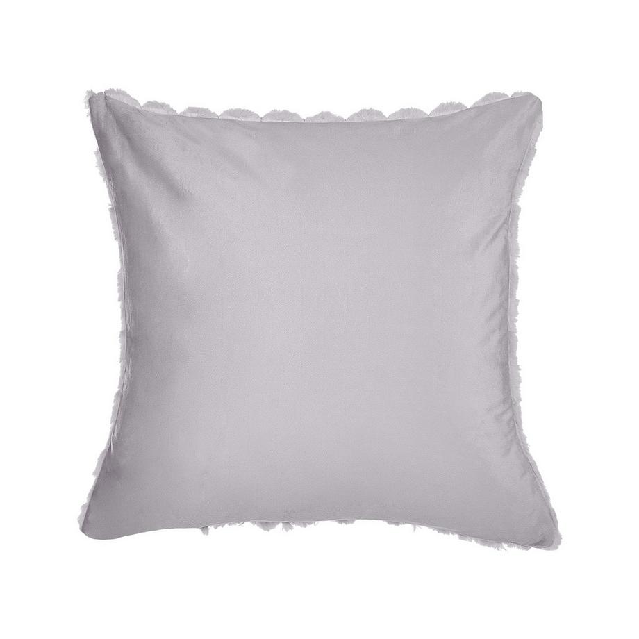 Beliani Lot de 2 coussins décoratifs en Fourrure synthétique Boho PURSLANE  