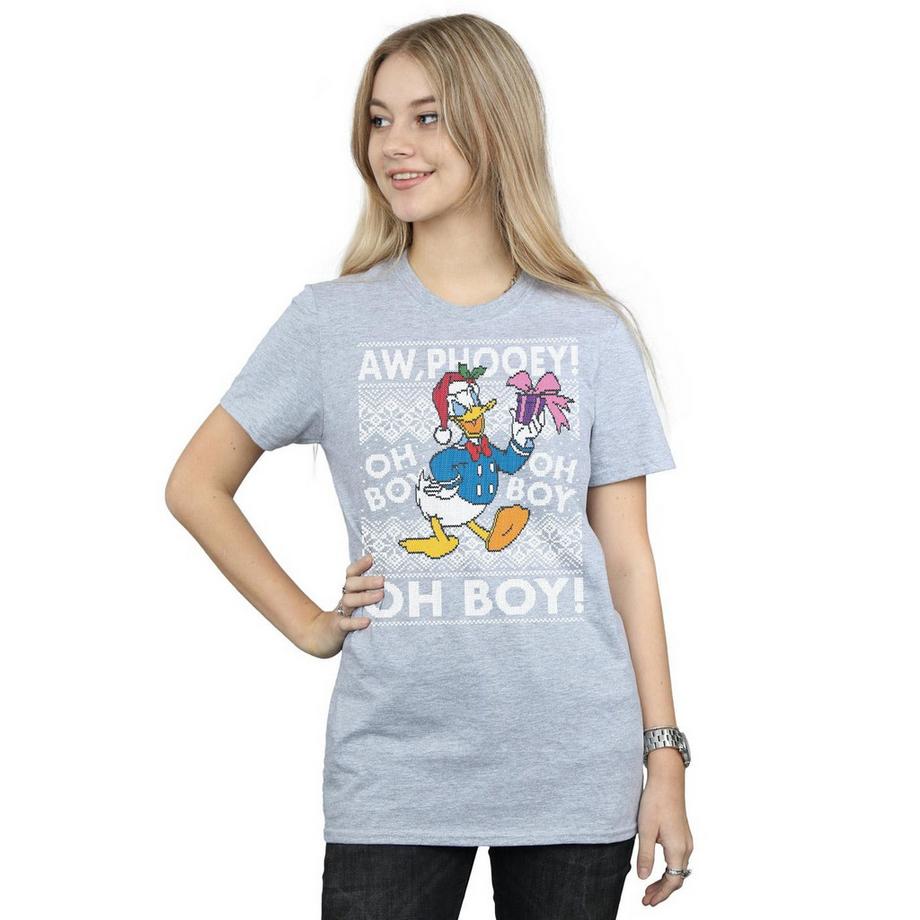 Disney Donald Duck Christmas Aw Phooey Oh Boy T-Shirt  