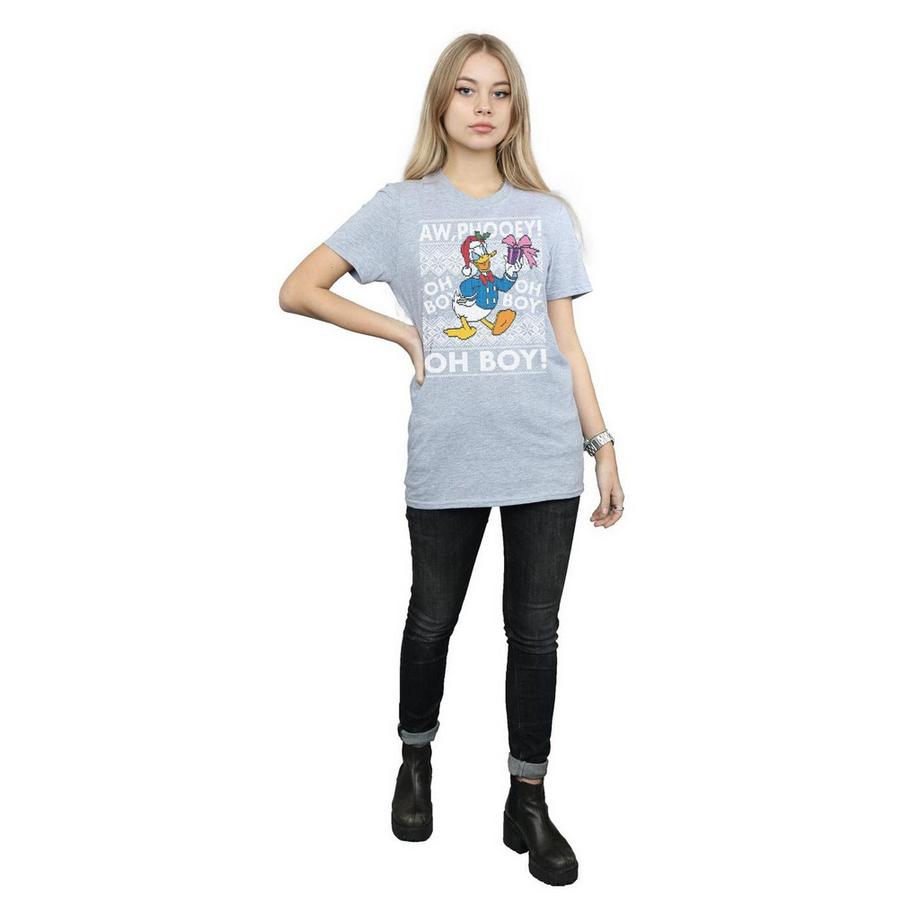 Disney Donald Duck Christmas Aw Phooey Oh Boy T-Shirt  
