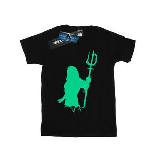 DC COMICS  Tshirt AQUAMAN AQUA SILHOUETTE 