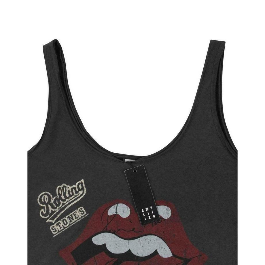 Amplified Rolling Stones Canotta Lingua e Autografo Design  