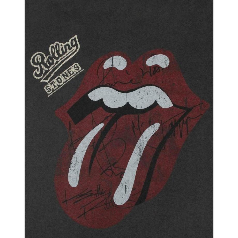 Amplified Rolling Stones Canotta Lingua e Autografo Design  