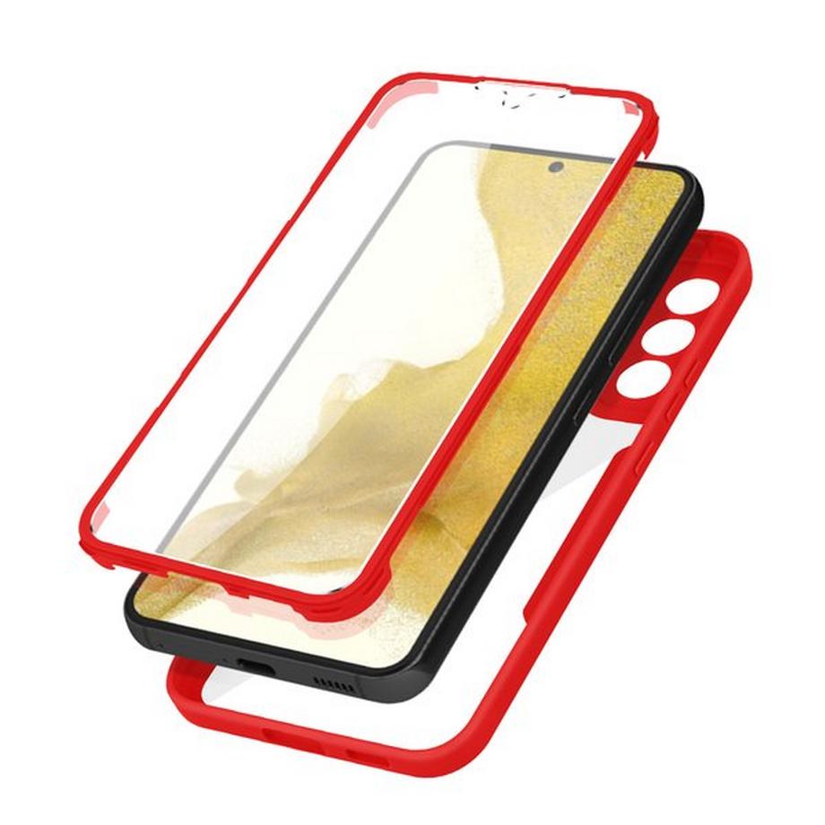Avizar  Coque Intégrale Samsung S22 Rouge 