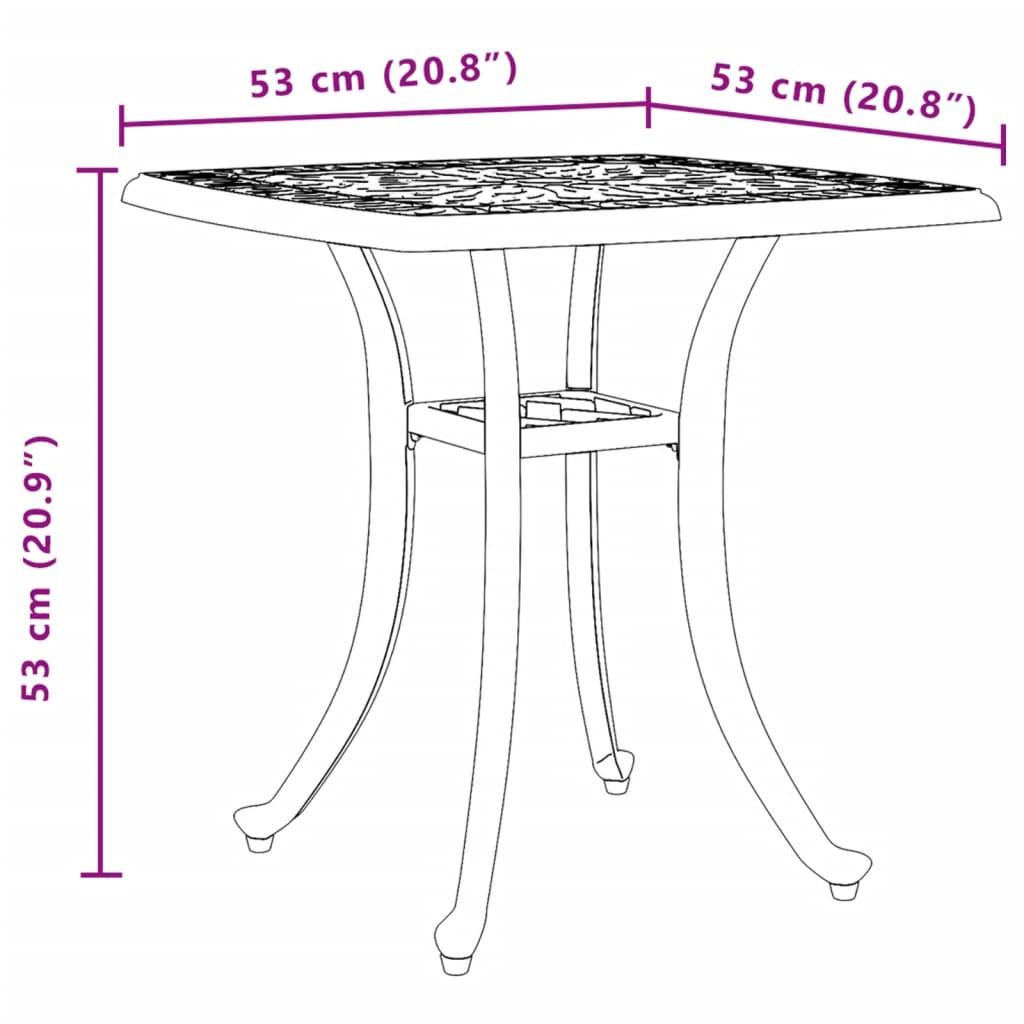 VidaXL Gartentisch aluminium  