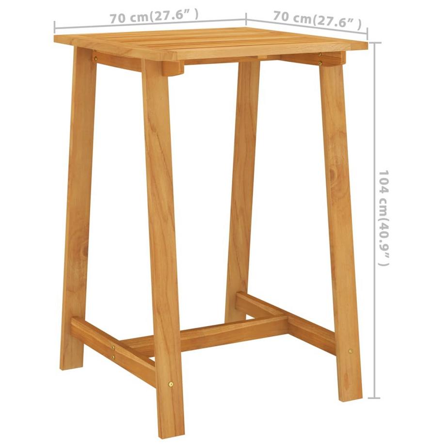 VidaXL Ensemble de bar de jardin bois d'acacia  