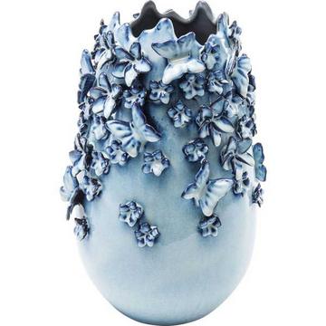 Vase Papillons Bleu Clair 35cm
