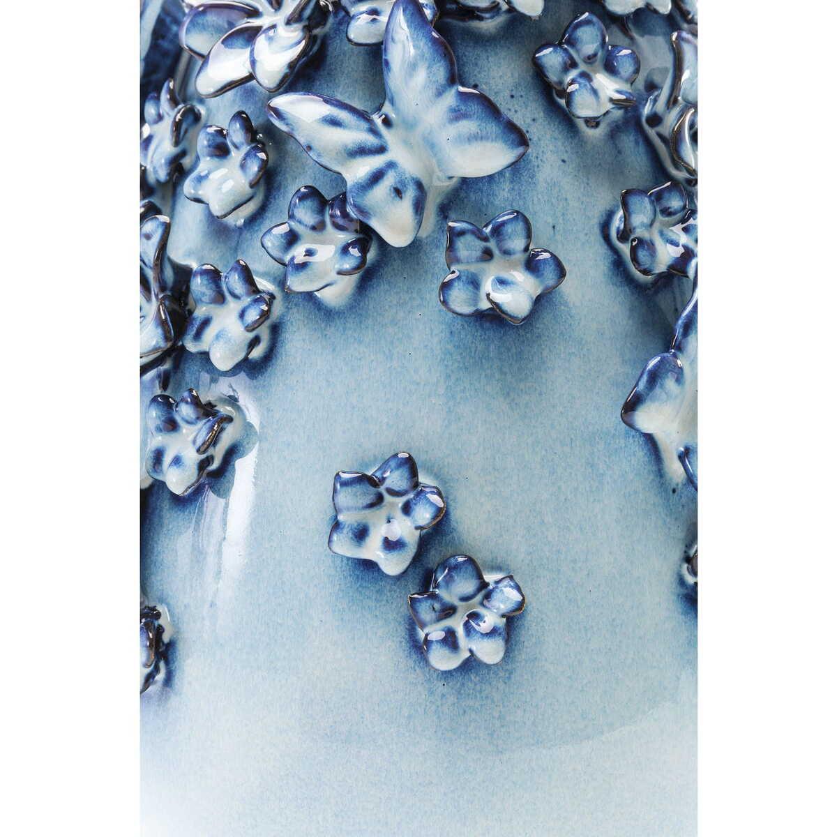 KARE Design Vase Butterflies Bleu clair 35cm  