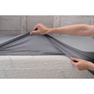 Mara Vital Tencel Fixleintuch Grau  