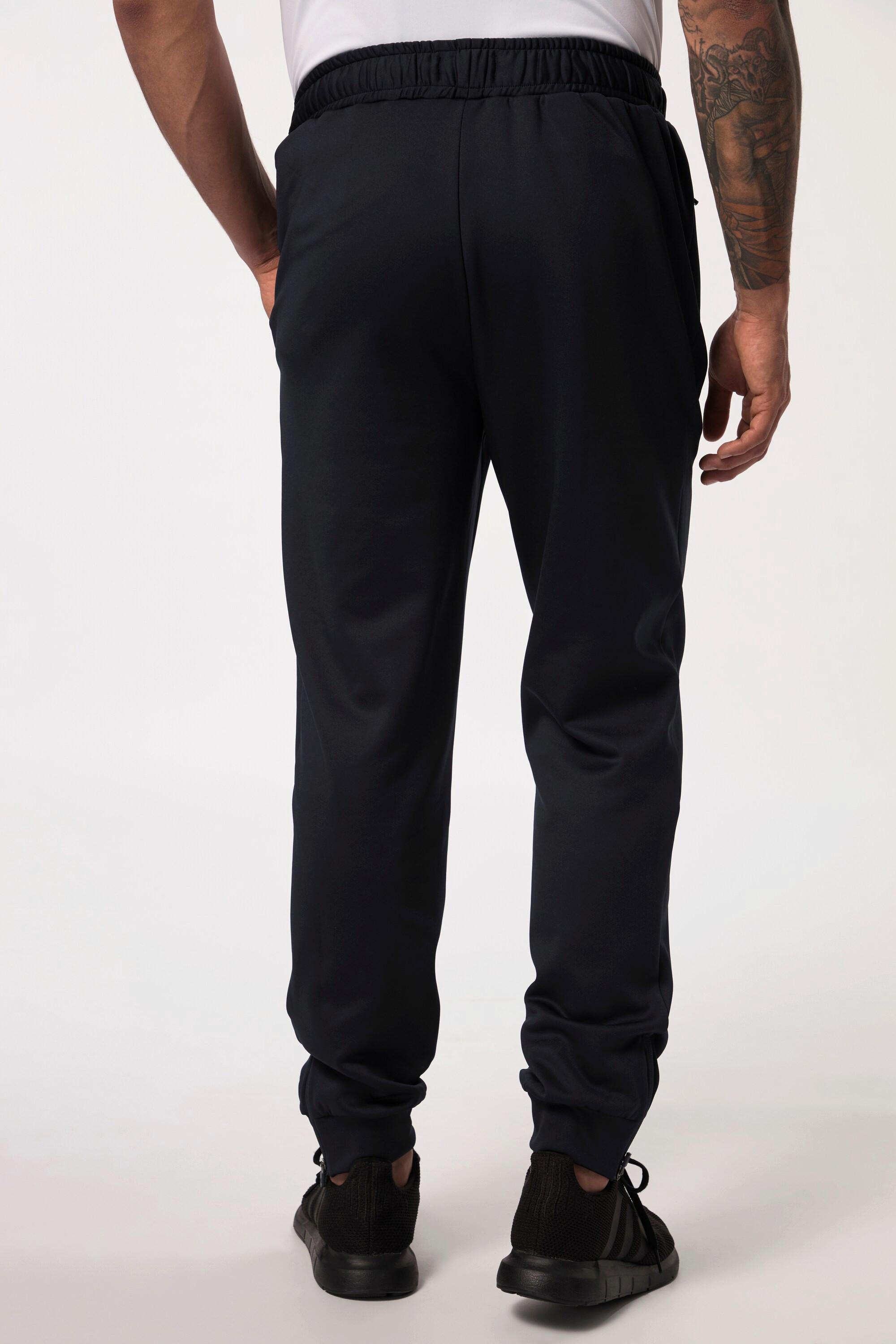 JP1880  Pantalon de survêtement spécial tennis, taille élastique et bas de jambe zippé 