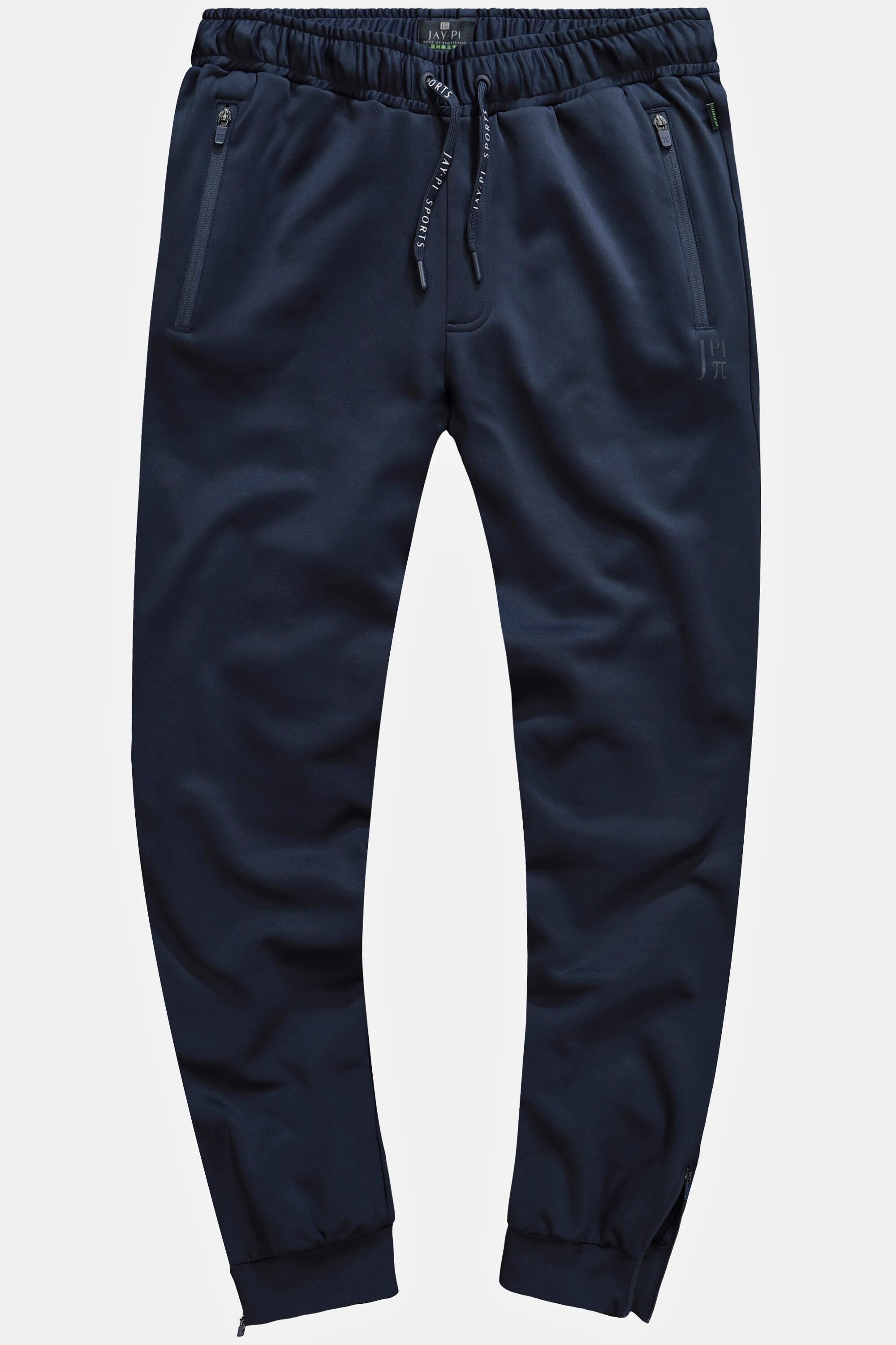 JP1880  Pantaloni sportivi da tennis con cintura elastica e orlo con zip 