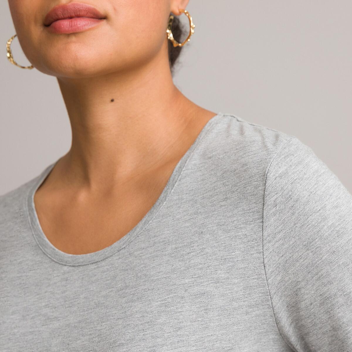 La Redoute Collections Tee Shirt Manches Longues Col Rond  