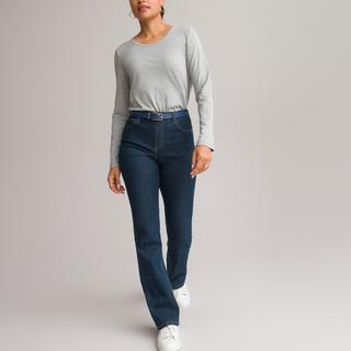 La Redoute Collections Tee Shirt Manches Longues Col Rond  