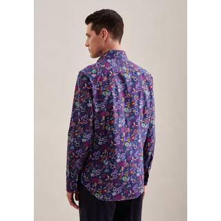 Seidensticker  Business Hemd Slim Fit Langarm Floral 