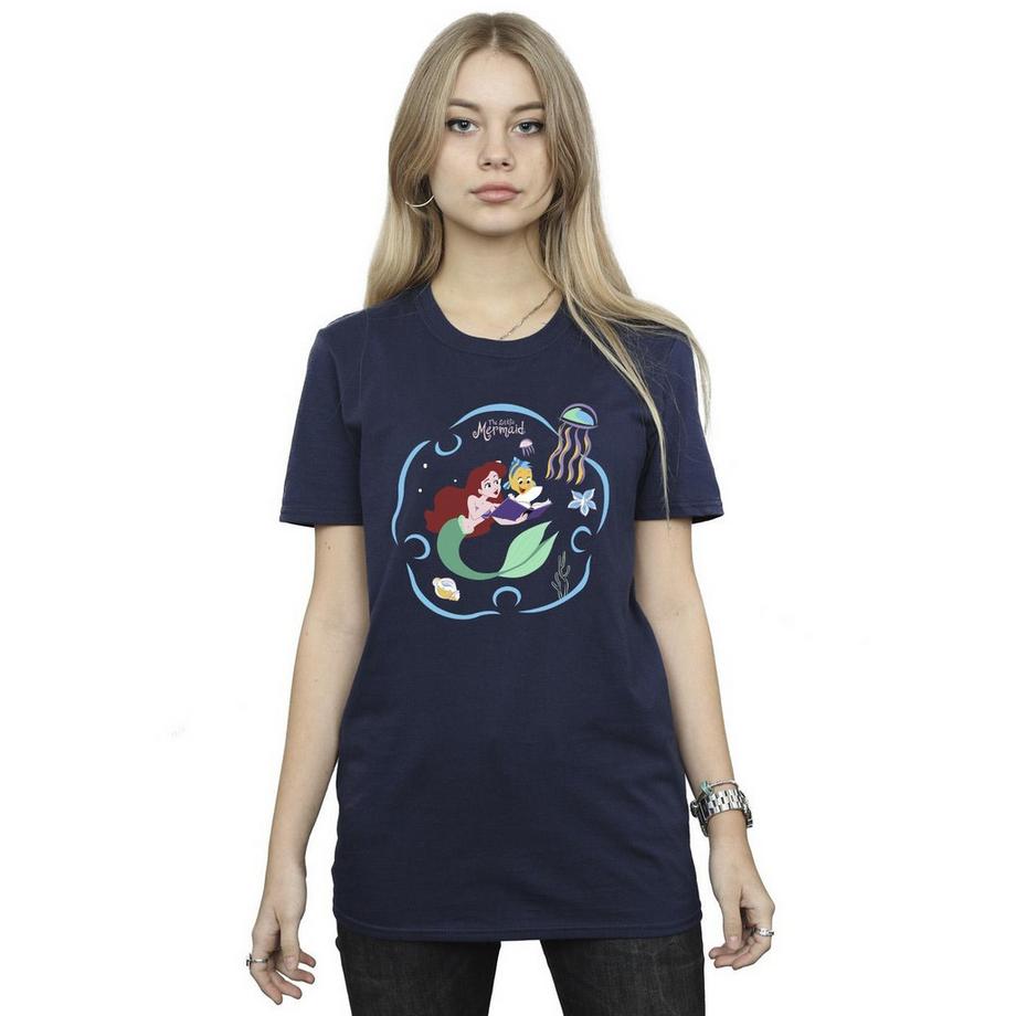 Disney The Little Mermaid Reading A Book T-Shirt  