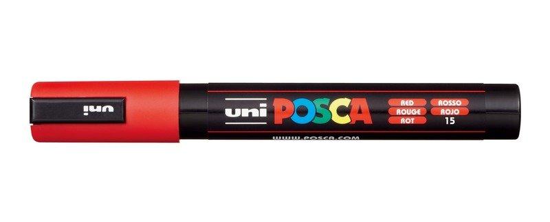 uni-ball UNI-BALL Posca Marker 1,8-2,5mm PC-5M RED rot, Rundspitze  