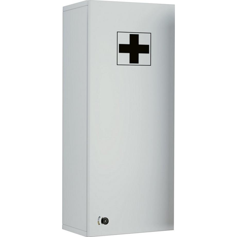 VCM Medizinschrank Arzneischrank Apothekerschrank Wand Schrank abschließbar Medasa L  