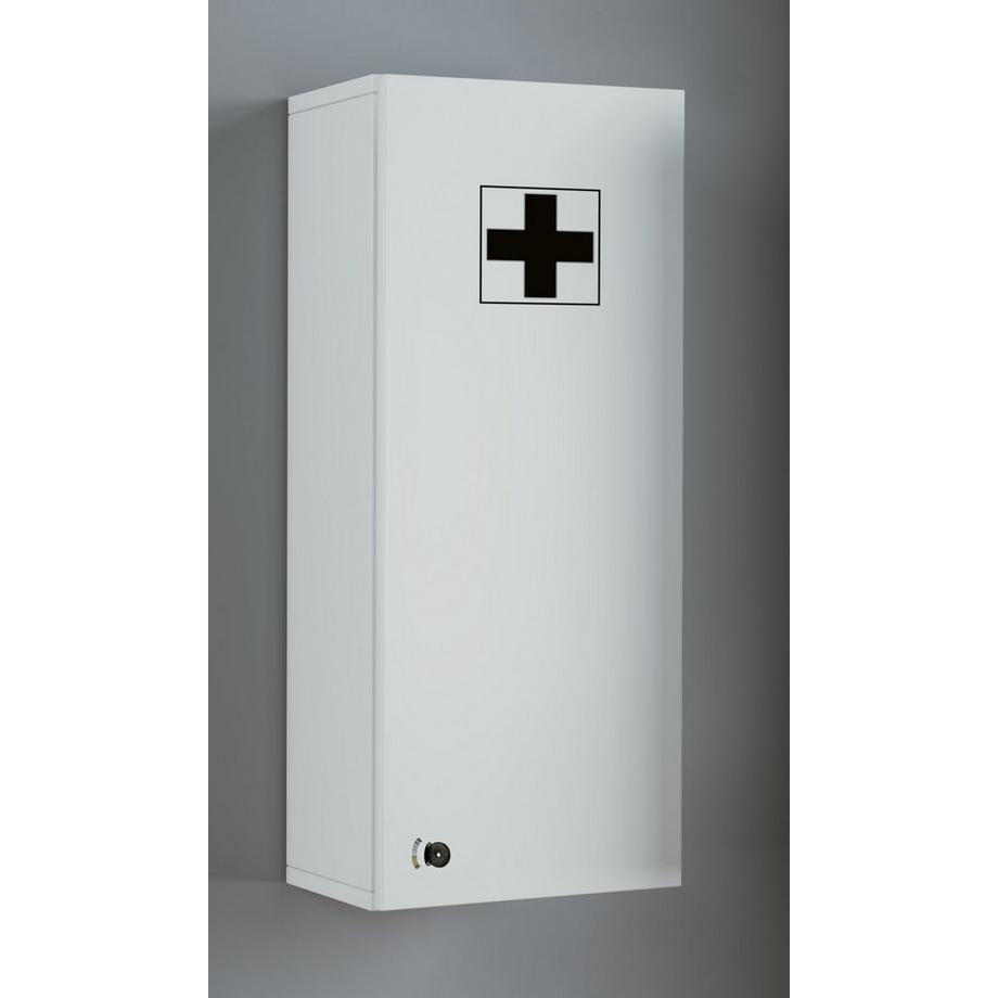 VCM Medizinschrank Arzneischrank Apothekerschrank Wand Schrank abschließbar Medasa L  