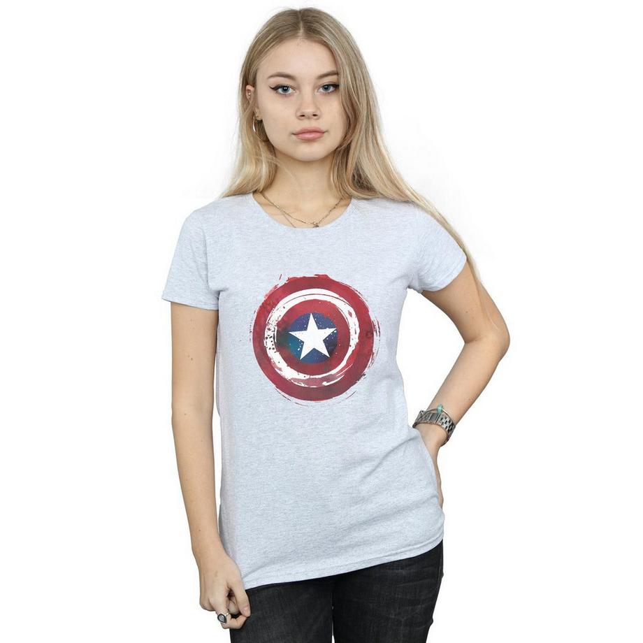 MARVEL Captain America Distressed Shield T-Shirt  