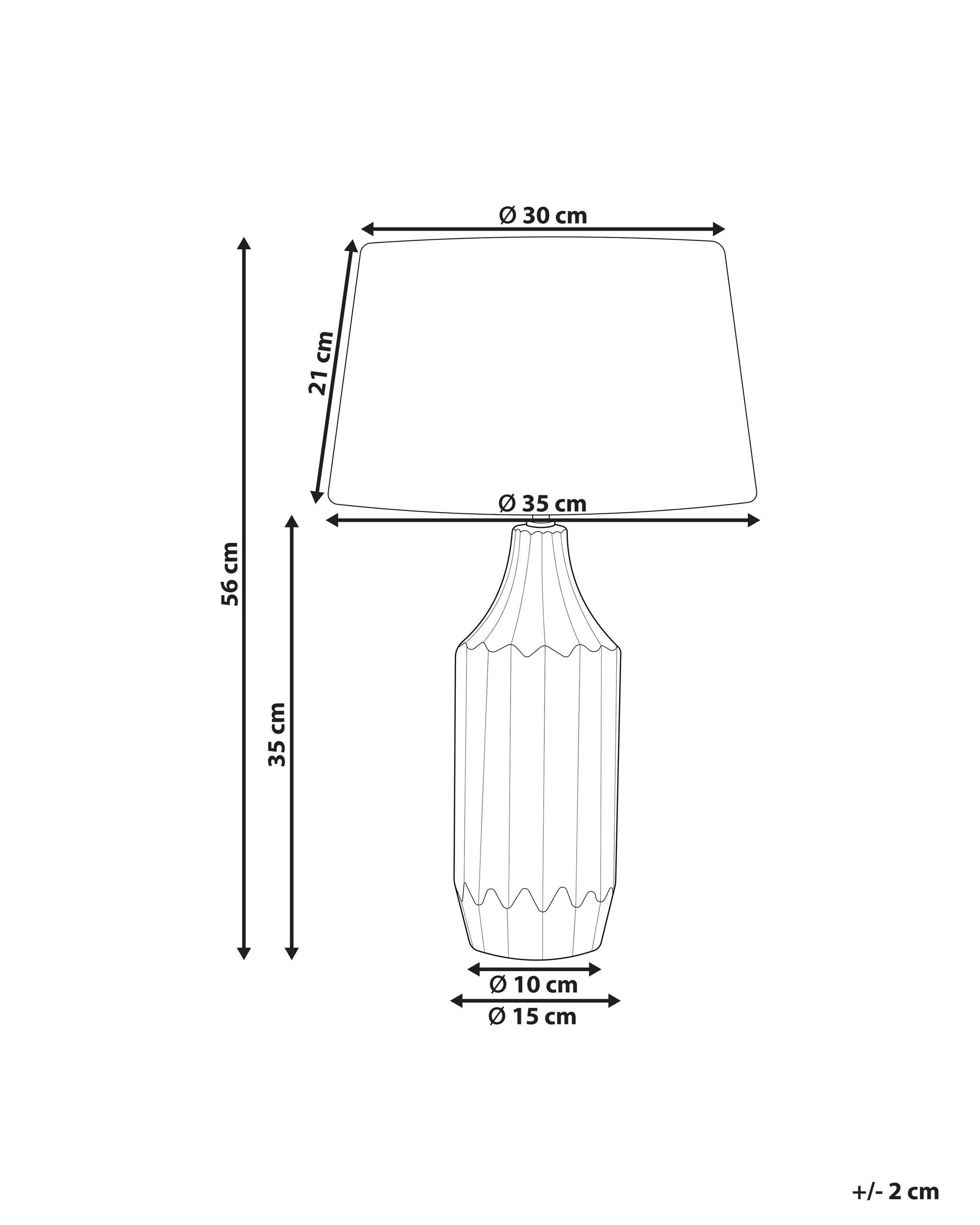 Beliani Lampada da tavolo en Ceramica Moderno ABAVA  