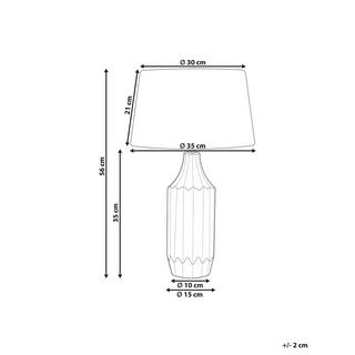 Beliani Lampe à poser en Céramique Moderne ABAVA  