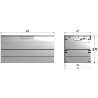 mutoni Scatola dei giocattoli Keet Pine White (FSC)  