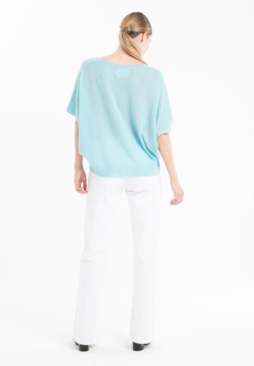 Studio Cashmere8 RIA 25 V-Ausschnitt Fledermausärmel T-Shirt  