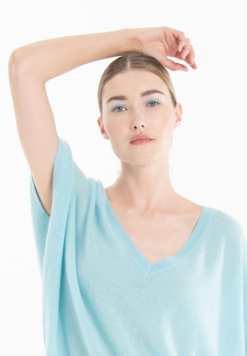 Studio Cashmere8 RIA 25 V-Ausschnitt Fledermausärmel T-Shirt  