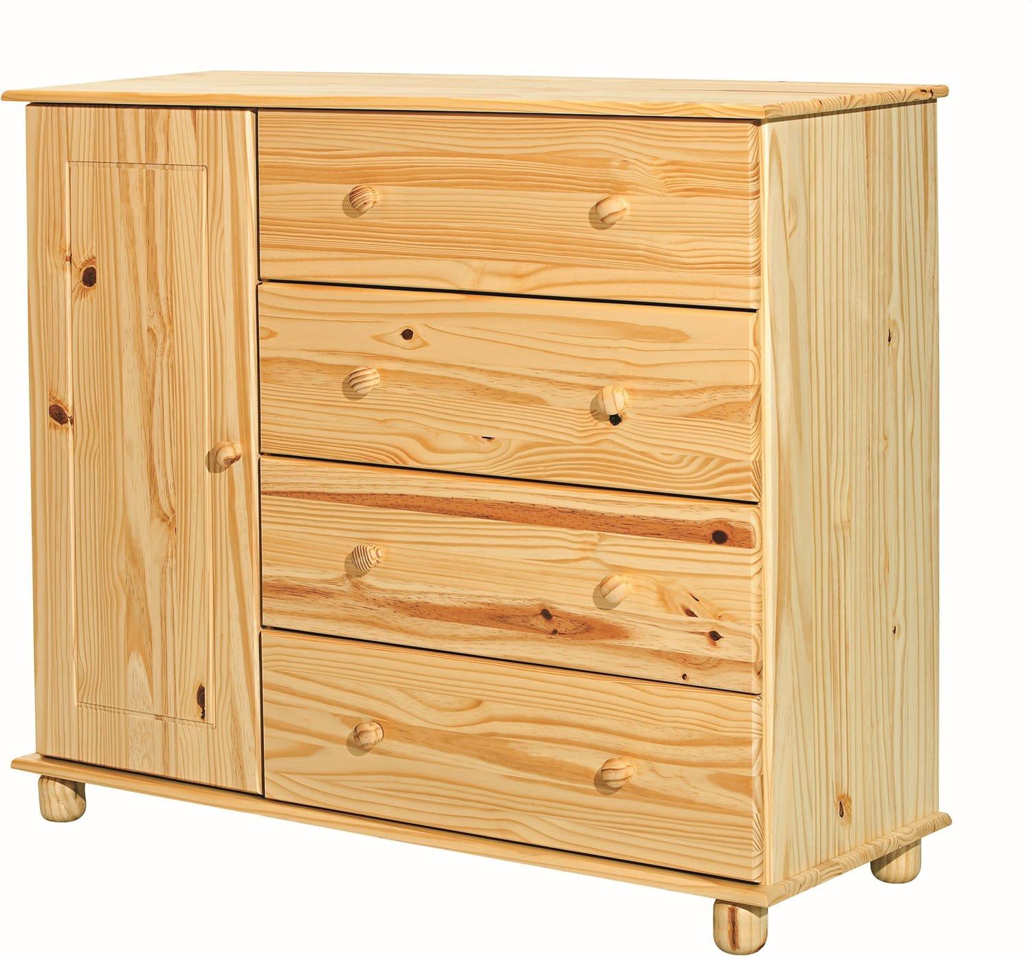 mutoni Commode Bronda pin naturel 102  