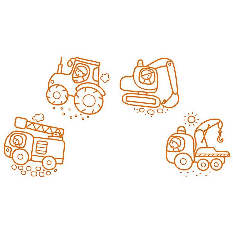 Aladine Stampo Baby Baumaschinen (4Stempel)  