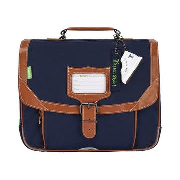 Cartable uni bleu 38cm-0