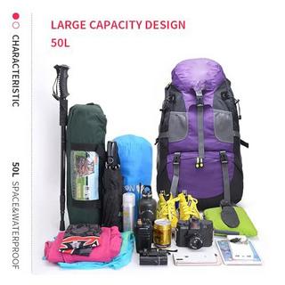 Only-bags.store 50L Leichter wasserfester Wanderrucksack, Outdoor Sport Tagesrucksack Reisetasche für Klettern  