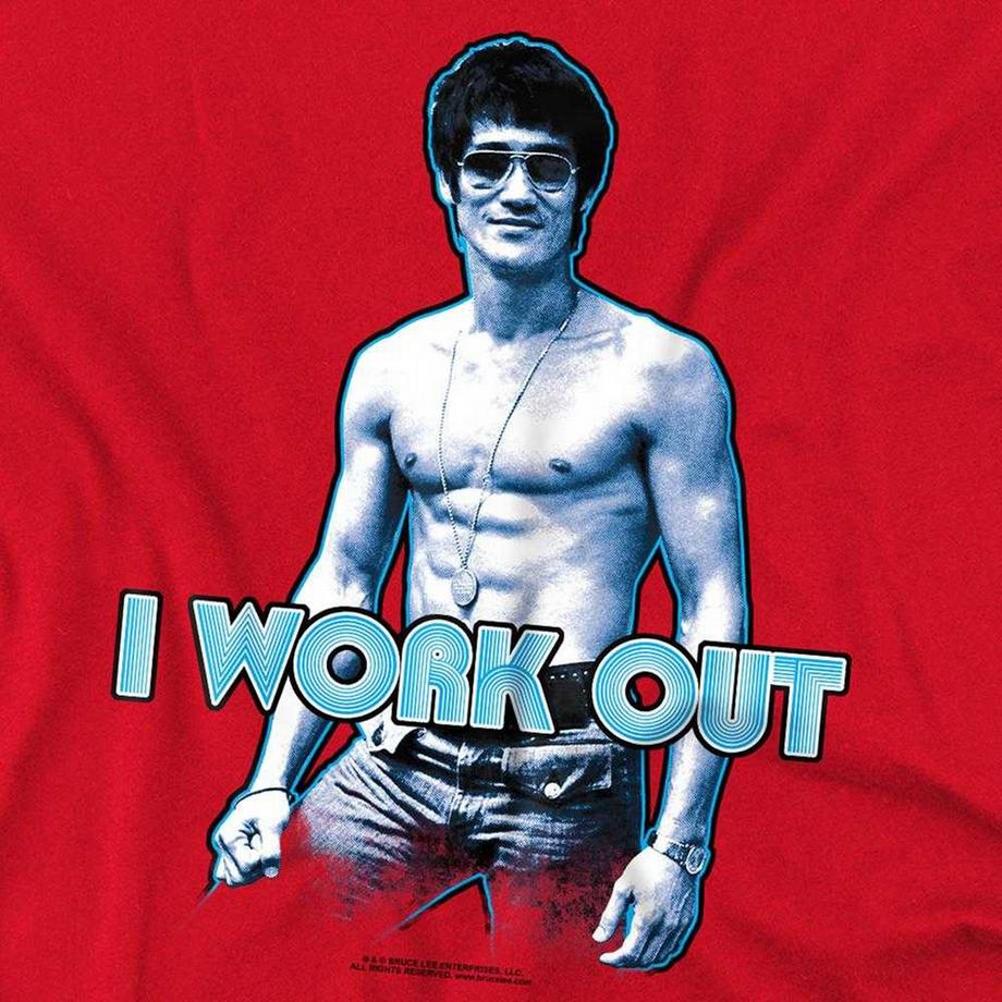 Bruce Lee T-Shirt I Works Out  