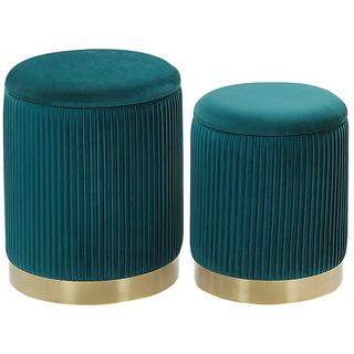 Beliani Pouf en Velluto Glamour MIRAMAR  