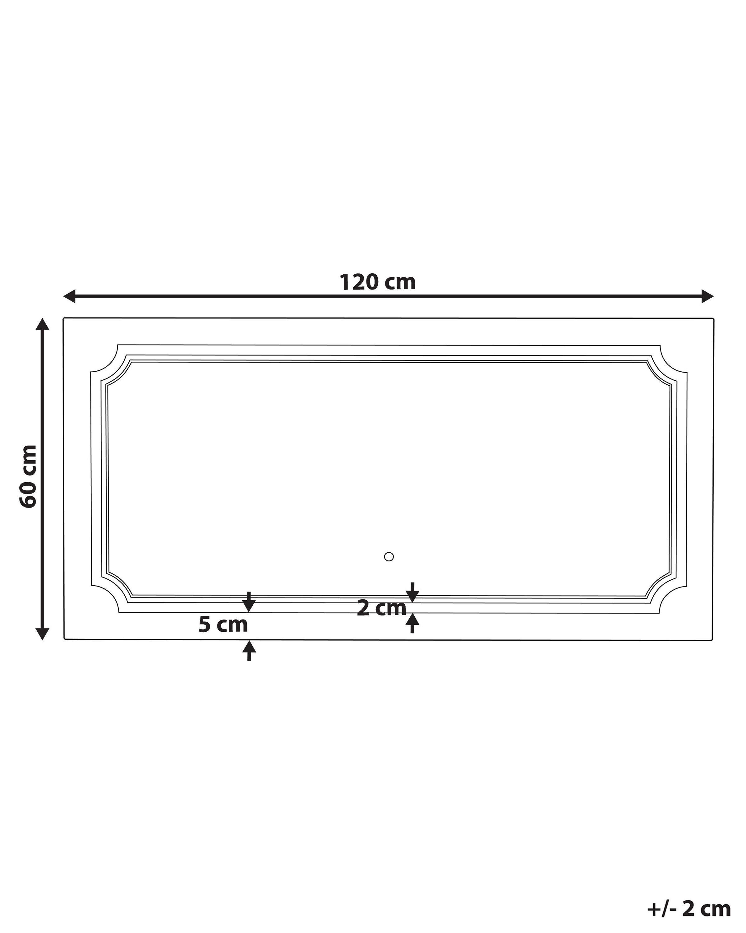 Beliani Miroir en Verre Moderne ARROMACHNES  