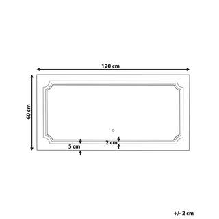 Beliani Miroir en Verre Moderne ARROMACHNES  