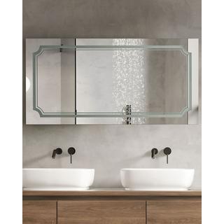 Beliani Miroir en Verre Moderne ARROMACHNES  