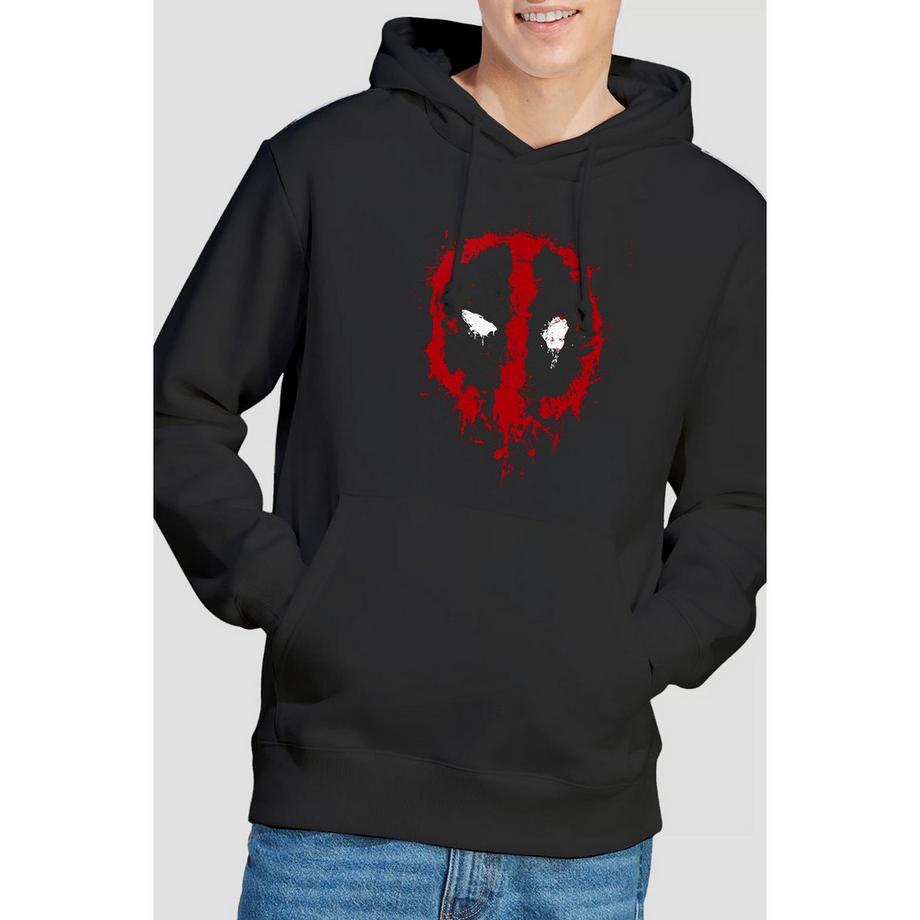 MARVEL Deadpool Stampa Grafica Felpa con Cappuccio  