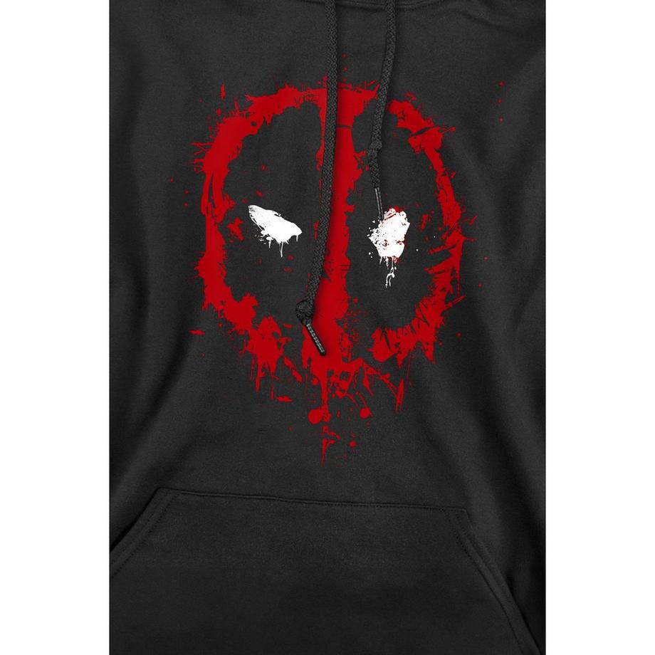 MARVEL Deadpool Stampa Grafica Felpa con Cappuccio  
