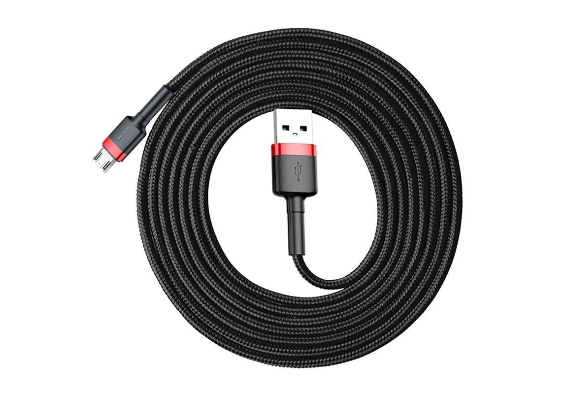 Baseus  Cafule câble USB 2 m USB A Micro-USB A Noir, Rouge 