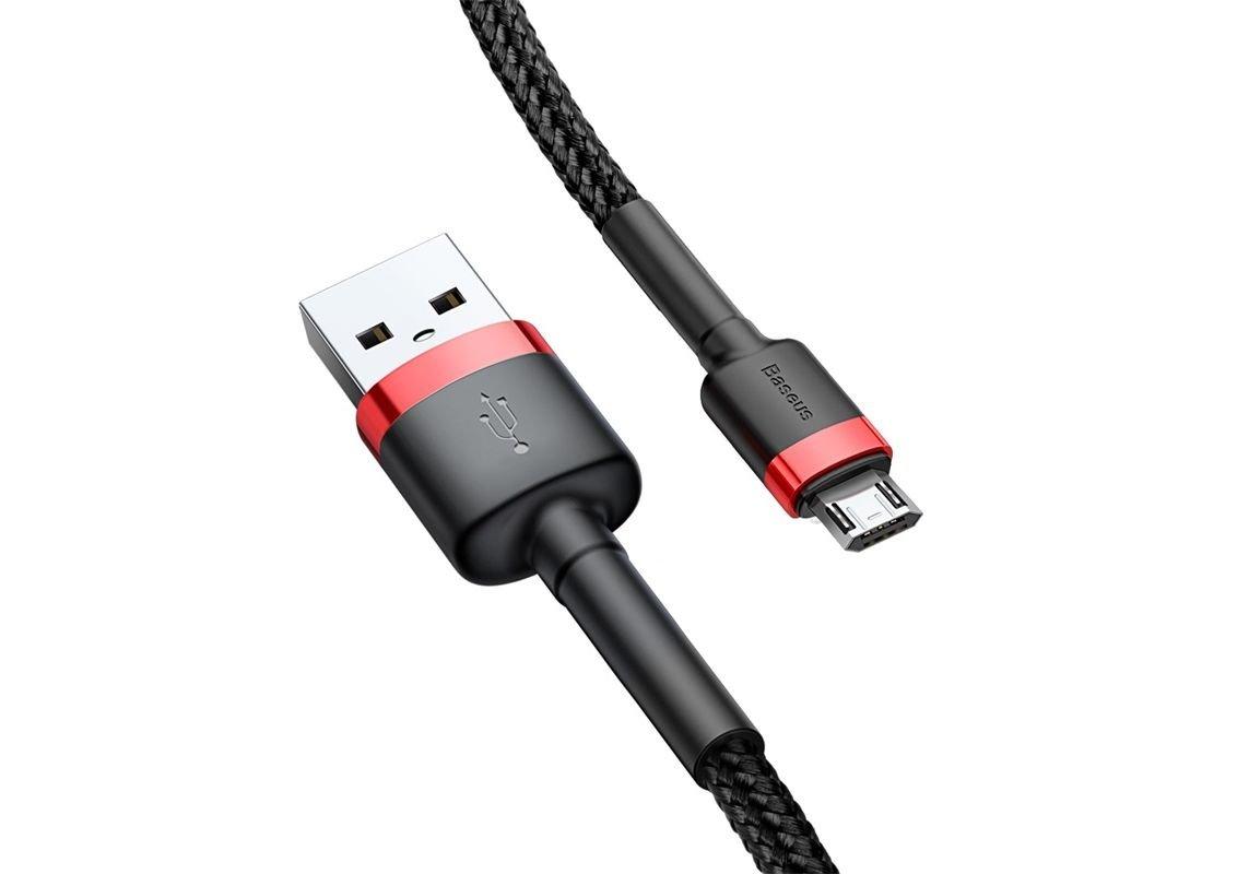 Baseus  Cafule cavo USB 2 m USB A Micro-USB A Nero, Rosso 
