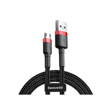 Cafule USB Kabel 2 m USB A Micro-USB A Schwarz, Rot