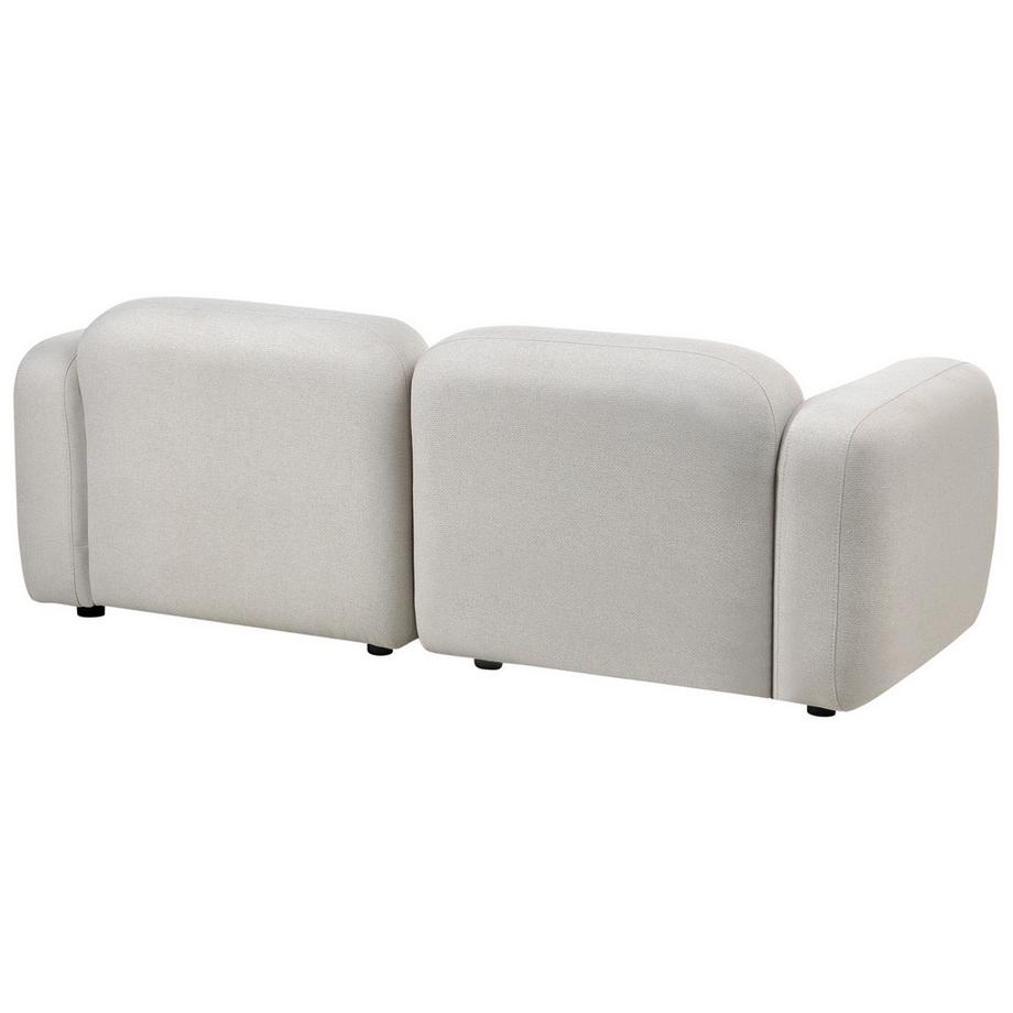 Beliani Canapé 3 places en Tissu Minimaliste AFOSS  
