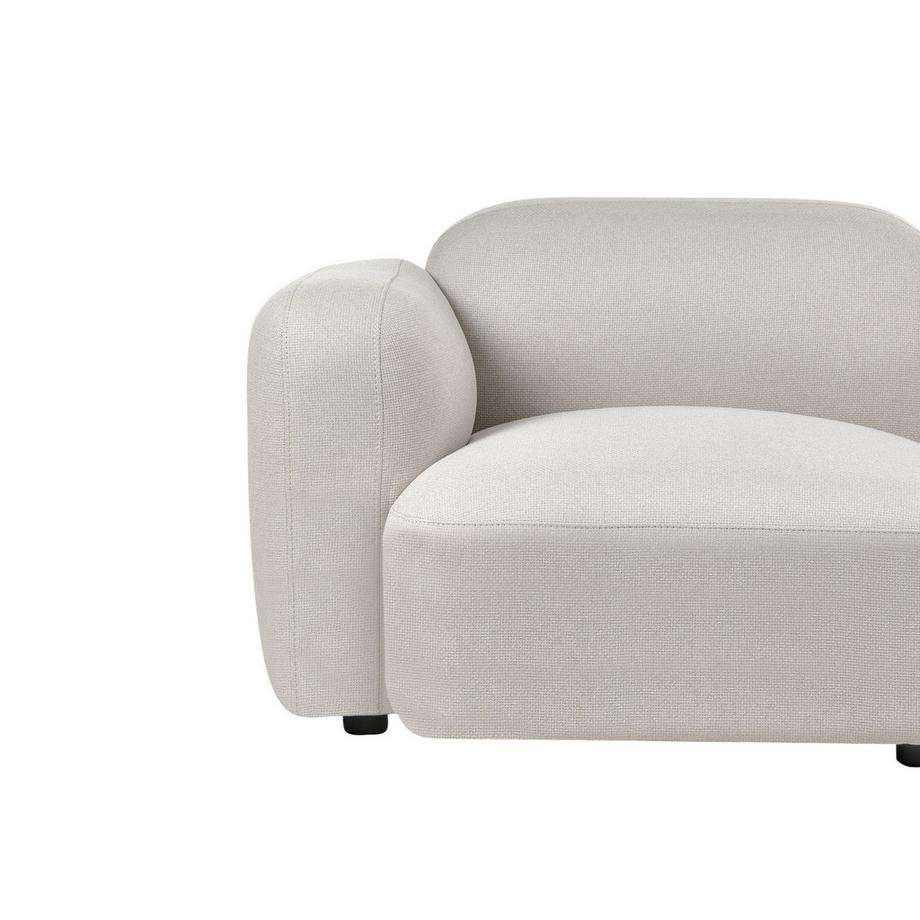 Beliani Canapé 3 places en Tissu Minimaliste AFOSS  